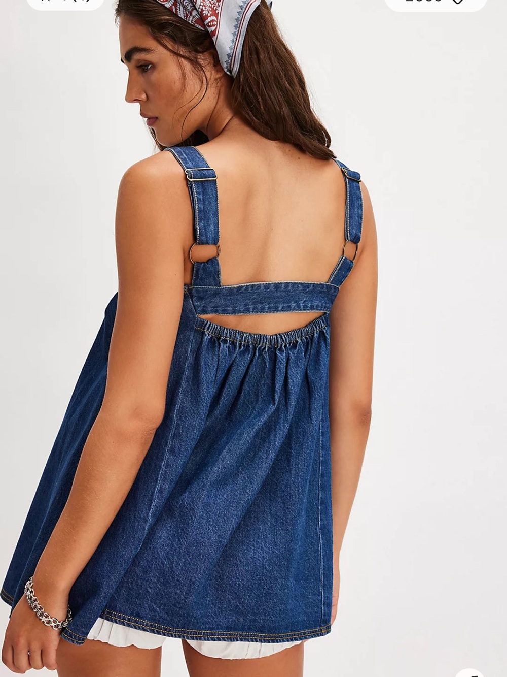 Free People Katie Denim Tunic - Picture 2 of 6